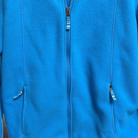 L.L Bean Fleece Light Blue Zip Up Hoodie Women’s Size XLP/18 - Picture 4 of 8